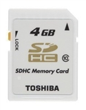 东芝TOSHIBA T04GR5W6 SDHC 4GB 超高速SD白卡 Class 10 30M/秒高速传输 全球联保