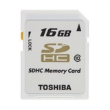 东芝TOSHIBA T16GR5W6 SDHC 16GB 超高速SD白卡Class 10 30M/秒高速传输 全球联保