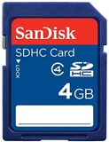 SanDisk（闪迪） 4G SDHC 存储卡（Class4）全新升级,品质如一!