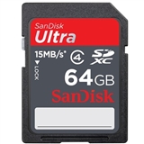 SanDisk（闪迪） Ultra SDXC  64GB 存储卡（15MB/S）正品行货，全国联保！