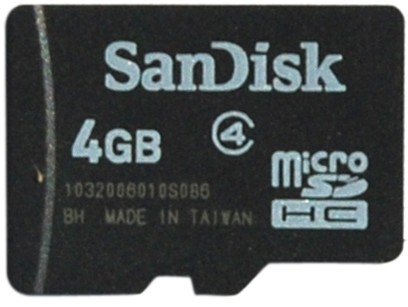 SanDisk（闪迪） 4G MicroSDHC(TF)存储卡（Class4）高速CLASS 4