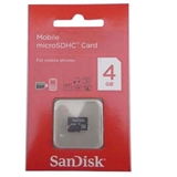 SanDisk（闪迪） 4G MicroSDHC(TF)存储卡（Class4）高速CLASS 4