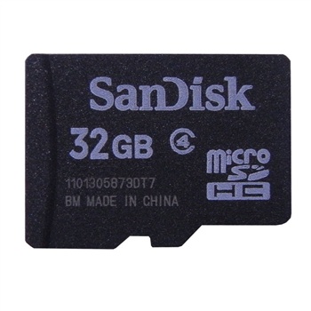 SanDisk（闪迪） 32GB MicroSDHC(TF)存储卡（Class4）超高速大容量正品保证！