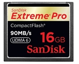 SanDisk（闪迪） Extreme Pro 超极速 16GB CF存储卡（90MB/S）支持UDMA6 闪电速度体验！ 