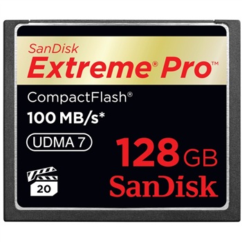 SanDisk（闪迪） 128GB Extreme Pro 高速CF存储卡（100MB/s）667X，支持 UDMA堪称顶端CF存储卡！