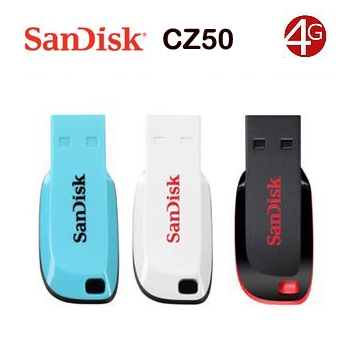 SanDisk（闪迪）酷刃 (CZ50) 4GB U盘 小巧便携 正品行货