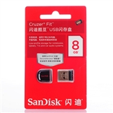 SanDisk（闪迪）酷豆（CZ33）8GB U盘硬币大小,携带方便,附加密软件.