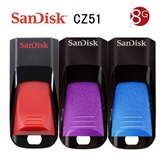 SanDisk（闪迪）酷捷 (CZ51) 8GB U盘 黑红 正品行货，全国联保！