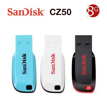 SanDisk（闪迪）酷刃 (CZ50) 8GB U盘 黑红 MINI小U盘，便携小巧！