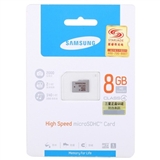 三星（SAMSUNG）8G TF（MicroSD/SDHC）存储卡（Class4）银灰色韩国原厂品质