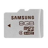 三星（SAMSUNG）8G TF（MicroSD/SDHC）存储卡（Class4）银灰色韩国原厂品质