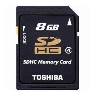 东芝TOSHIBA K08GR6W4 SDHC 8GB 高速SD黑卡 全球联保