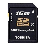 东芝TOSHIBA K16GR6W4 SDHC 16GB 高速SD黑卡 10M/秒高速传输 全球联保