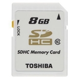 东芝TOSHIBA T08GR5W6 SDHC 8GB 超高速SD白卡Class 10 30M/秒高速传输 全球联保