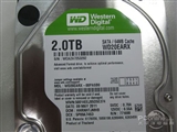 西部数据（Western Digital）绿盘 2TB WD20EARX SATA 6Gb/s 64M 台式机硬盘