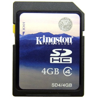 金士顿（Kingston）4GB class4 SD存储卡(SD4/4GB)正品行货，全国联保