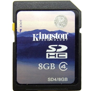 金士顿（Kingston）8GB class4 SD存储卡（SD4/8GB）正品行货，全国联保