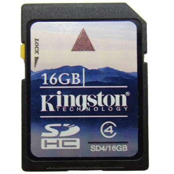 金士顿（Kingston）16GB class4 SD存储卡（SD4/16GB）正品行货，全国联保