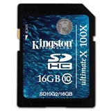 金士顿（Kingston）16GB class10 SD存储卡（SD10G2/16GB）大容量高速度，正品保证！