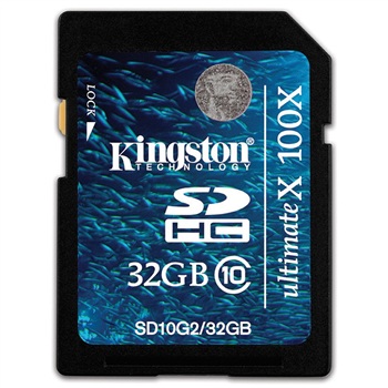 金士顿（Kingston）32GB class10 SD存储卡（SD10G2/32GB 100X正品保证，全国联保