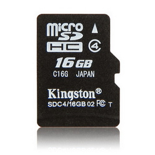 金士顿（Kingston）16GB Class4 TF(Micro SD)存储卡（SDC4/16GBSP）正品行货，全国联保