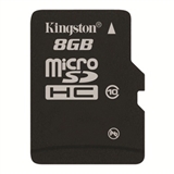 金士顿（Kingston）8GB CLASS10 TF(Micro SD)存储卡（SDC10/8GB）最低写入速度10M/秒，全国联保