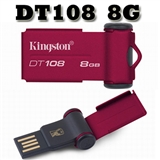 金士顿（Kingston)DataTraveler 108 8GB U盘(DT108/8GB)小巧轻薄,跑车造型,金属外壳!