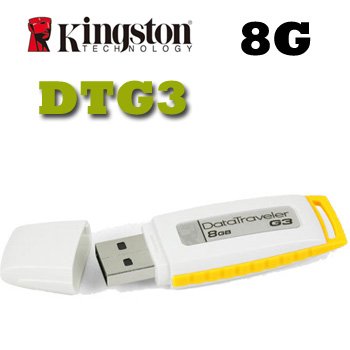 金士顿（Kingston)DataTraveler Generation3(G3) 8GB U盘(DTIG3/8GB)正品保证，全国联保