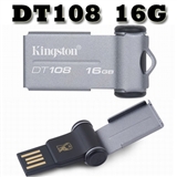 金士顿（Kingston)DataTraveler 108 16GB U盘(DT108/16GB)小巧轻薄,跑车造型,金属外壳!