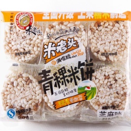 米老头青稞米饼(芝麻味 袋装 400g)