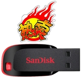 SanDisk CruzerBlade 闪迪 CZ50 16G 闪存盘 U盘 迷你优盘 