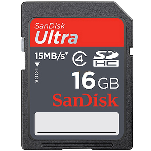 SANDISK闪迪 16GB SDSDRH-016G-P11 读写15M/秒100X高速卡