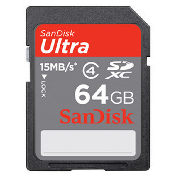 SANDISK闪迪 Ultra SDXC(64G) 读写15M/秒高速卡