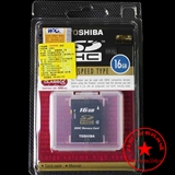 东芝TOSHIBA K16GR6W4  SDHC 16GB 高速SD黑卡 10M/秒高速传输 全球联保