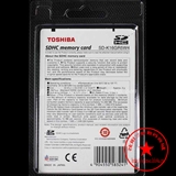 东芝TOSHIBA K16GR6W4  SDHC 16GB 高速SD黑卡 10M/秒高速传输 全球联保