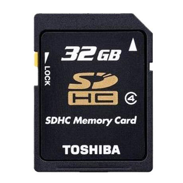 东芝TOSHIBA K32GR6W4 SDHC 32GB 高速SD黑卡 10M/秒高速传输 全球联保