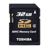 东芝TOSHIBA K32GR6W4 SDHC 32GB 高速SD黑卡 10M/秒高速传输 全球联保