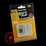 东芝TOSHIBA Micro SD/TF  2GB Class 4 手机存储卡 全球联保