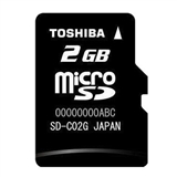 东芝TOSHIBA Micro SD/TF  2GB Class 4 手机存储卡 全球联保