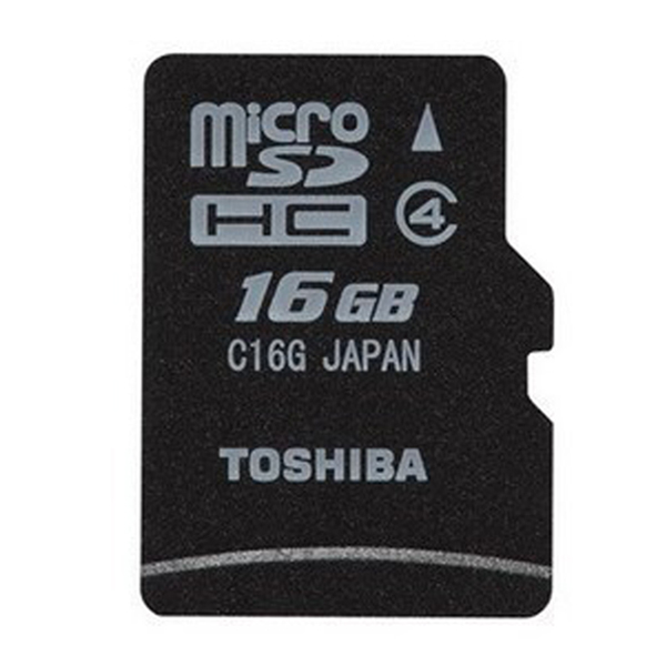 东芝TOSHIBA Micro SDHC/TF 16GB Class 4 手机存储卡 全球联保