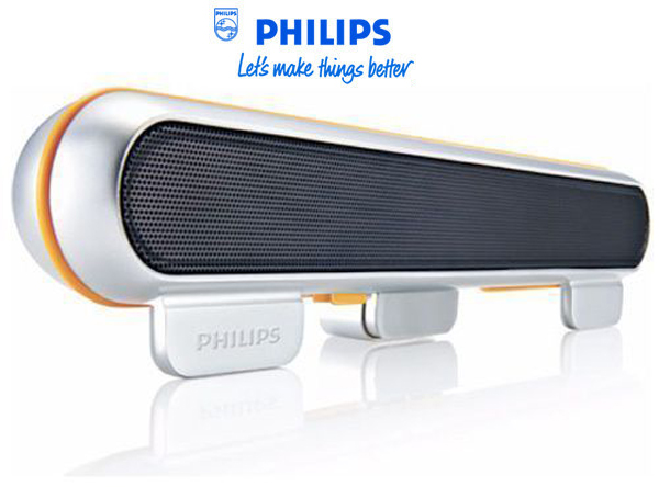 飞利浦PHILIPS SPA5210笔记本电脑USB一体式音箱 可放在屏幕上方 